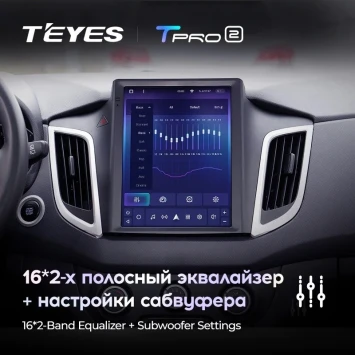Штатная магнитола Tesla style Teyes TPRO 2 3/32 Hyundai Creta (2015-2019)