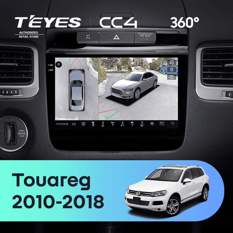 Штатная магнитола Teyes CC4 360 8/128 Volkswagen Touareg FL NF (2010-2018)
