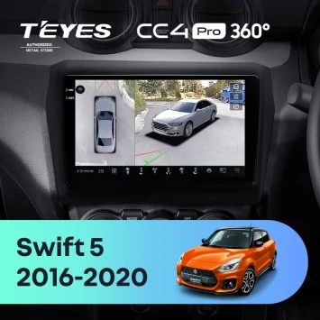 Штатная магнитола Teyes CC4 Pro 360 12/256 Suzuki Swift 5 (2016-2020)