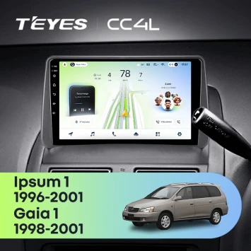 Штатная магнитола Teyes CC4L 6/64 с DTS Toyota Gaia (1998-2001) (0din)
