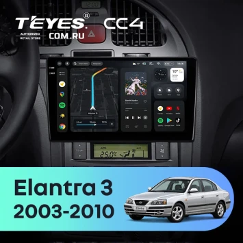 Штатная магнитола Teyes CC4 8/128 Hyundai Elantra 3 (2003-2010) (0din)