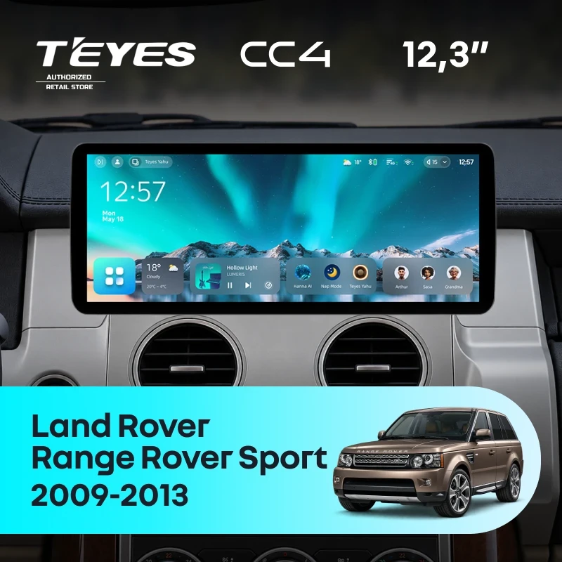 Штатная магнитола Teyes CC4 12.3" 6/64 Land Rover Range Rover Sport (2009-2013)