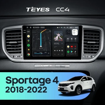 Штатная магнитола Teyes CC4 8/128 Kia Sportage 4 QL (2018-2022) Тип-B