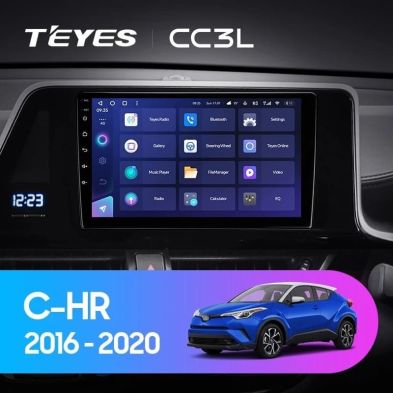 Штатная магнитола Teyes CC3L 4/64 Toyota C-HR (2016-2020) F2 Правый руль