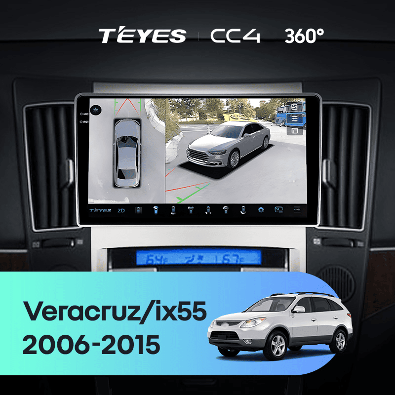 Штатная магнитола Teyes CC4 360 6/64 Hyundai ix55 (2006-2015)