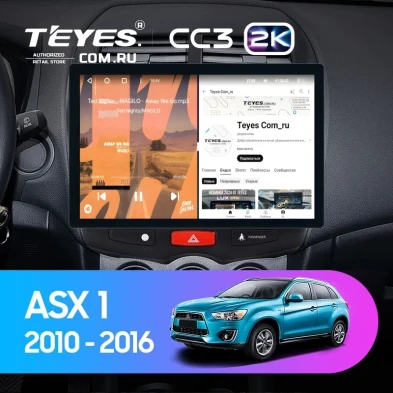 Штатная магнитола Teyes CC3 2K 6/128 Mitsubishi ASX 1 (2010-2016) Тип-A (11")