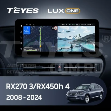 Штатная магнитола Teyes LUX ONE 4/64 Lexus RX450h 4 AL20 (2015-2024) Тип-C
