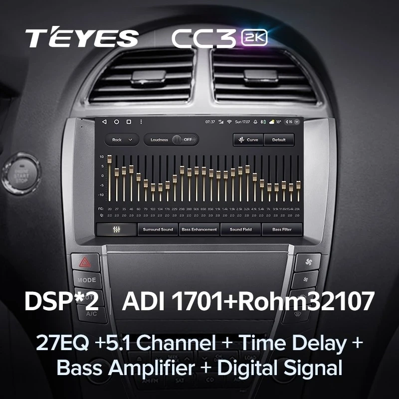 Штатная магнитола Teyes CC3 2K 6/128 Lexus ES350 5 XV40 (2006-2012) Тип-AB