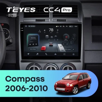 Штатная магнитола Teyes CC4 Pro 8/128 Jeep Compass 1 MK (2006-2010)