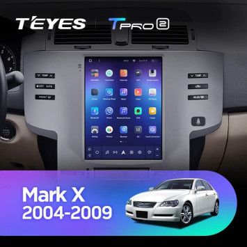 Штатная магнитола Tesla style Teyes TPRO 2 3/32 Toyota Mark X X120 1 (2004-2009)
