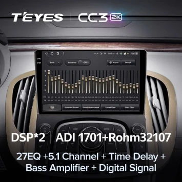 Штатная магнитола Teyes CC3 2K 6/128 Buick Lacrosse (2009-2013)
