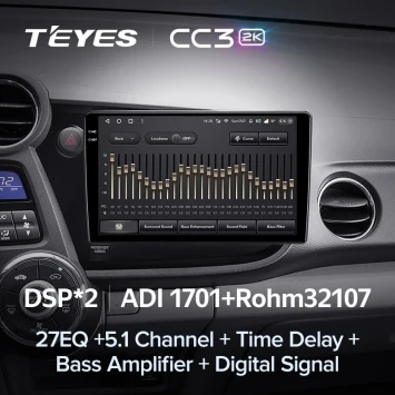 Штатная магнитола Teyes CC3 2K 4/64 Honda Insight 2 LHD (2009-2014)