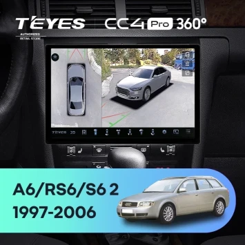 Штатная магнитола Teyes CC4 Pro 360 8/128 Audi RS6 1 (2002-2006) (11")