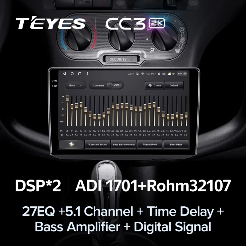 Штатная магнитола Teyes CC3 2K 4/64 Toyota Platz (1999-2005) F1