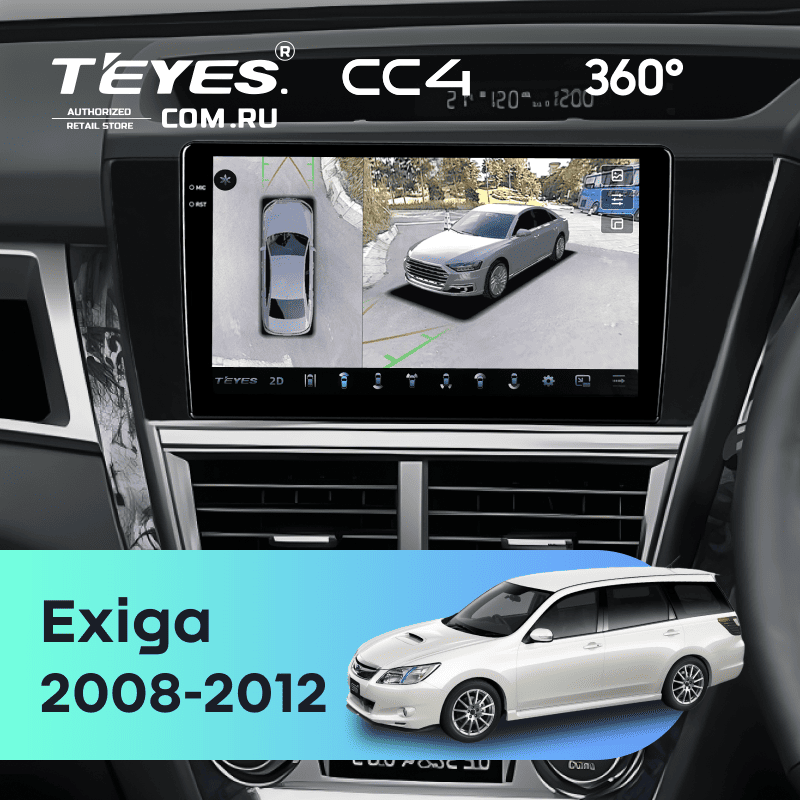 Штатная магнитола Teyes CC4 360 6/64 Subaru Exiga (2008-2012)
