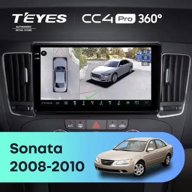 Штатная магнитола Teyes CC4 Pro 360 12/256 Hyundai Sonata NF (2008-2010) F2