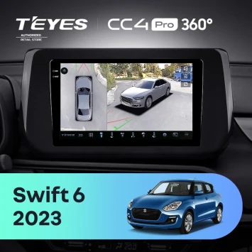 Штатная магнитола Teyes CC4 Pro 360 12/256 Suzuki Swift 6 (2023-2026)