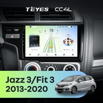 Штатная магнитола Teyes CC4L 6/64 с DTS Honda Fit 3 GP GK (2013-2020) Тип-A