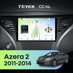 Штатная магнитола Teyes CC4L 6/64 с DTS Hyundai Azera 2 (2011-2014) F2