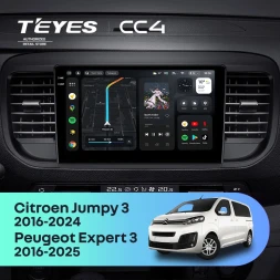 Штатная магнитола Teyes CC4 8/128 Peugeot Expert (2016-2026)