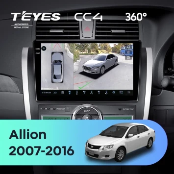 Штатная магнитола Teyes CC4 360 8/128 Toyota Allion T260 (2007-2016) Правый руль