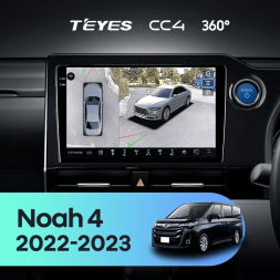 Штатная магнитола Teyes CC4 360 8/128 Toyota Noah 4 R90 (2022-2023) Правый руль