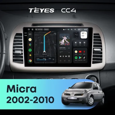 Штатная магнитола Teyes CC4 6/64 Nissan Micra K12 (2002-2010)
