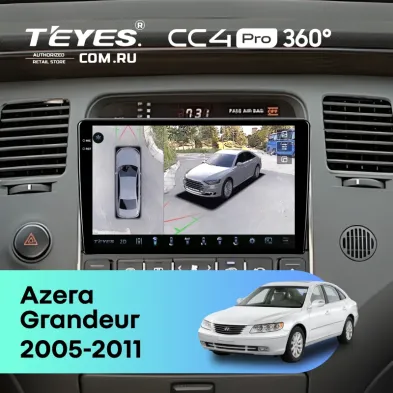 Штатная магнитола Teyes CC4 Pro 360 12/256 Hyundai Azera (2005-2011)