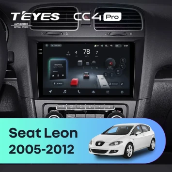 Штатная магнитола Teyes CC4 Pro 12/256 Seat Leon (2005-2012)