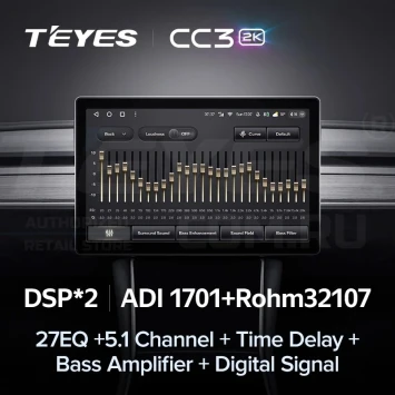 Штатная магнитола Teyes CC3 2K 4/64 Audi A6 2 (1997-2004) (13")