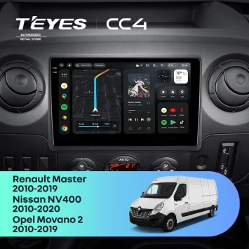 Штатная магнитола Teyes CC4 8/128 Renault Master (2010-2019) F1