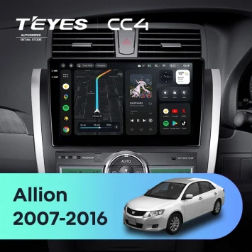 Штатная магнитола Teyes CC4 8/128 Toyota Allion T260 (2007-2016) Правый руль