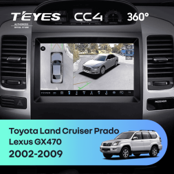 Штатная магнитола Teyes CC4 360 8/128 Lexus GX470 (2002-2009) F2