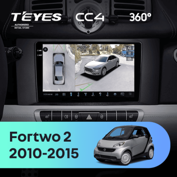 Штатная магнитола Teyes CC4 360 8/128 Mercedes-Benz Smart Fortwo 2 (2010-2015) F1