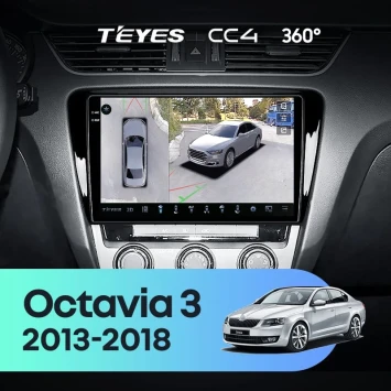 Штатная магнитола Teyes CC4 360 8/128 Skoda Octavia 3 A7 (2013-2018) Тип-B