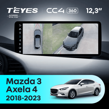 Штатная магнитола Teyes CC4 12.3" 360 6/64 Mazda 3 BP (2018-2023) Тип-B