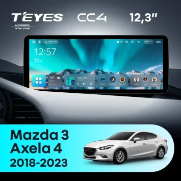 Штатная магнитола Teyes CC4 12.3" 6/64 Mazda 3 BP (2018-2023) Тип-B
