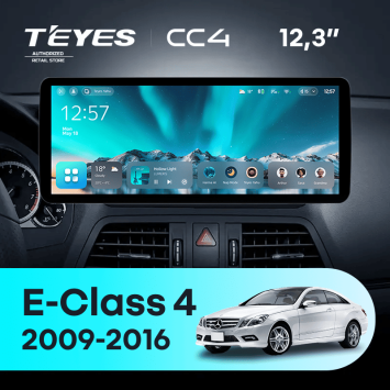 Штатная магнитола Teyes CC4 12.3" 6/64 Mercedes-Benz E-Class 4 W212 S207 A207 S212 C207 (NTG 4.5) (2009-2016) F2 Universal