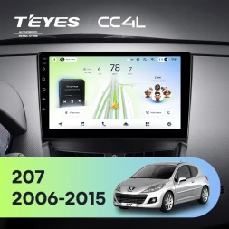 Штатная магнитола Teyes CC4L 6/64 с DTS Peugeot 207 (2006-2015)