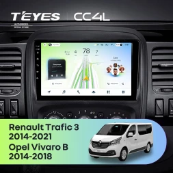 Штатная магнитола Teyes CC4L 6/64 с DTS Renault Trafic 3 (2014-2021)