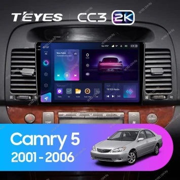 Штатная магнитола Teyes CC3 2K 360 6/128 Toyota Camry 5 XV 30 (2001-2006) Тип-A
