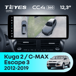 Штатная магнитола Teyes CC4 12.3" 360 6/64 Ford Escape 3 (2012-2019)