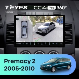 Штатная магнитола Teyes CC4 Pro 360 8/128 Mazda Premacy 2 (2005-2010) (11")