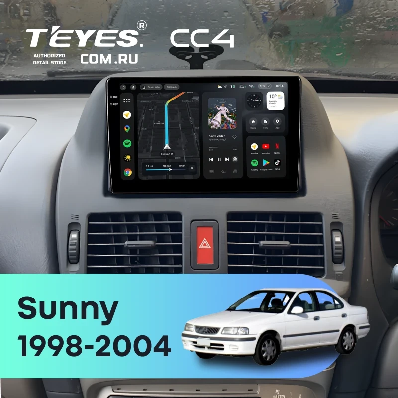 Штатная магнитола Teyes CC4 6/64 Nissan Sunny B15 (1998-2004)