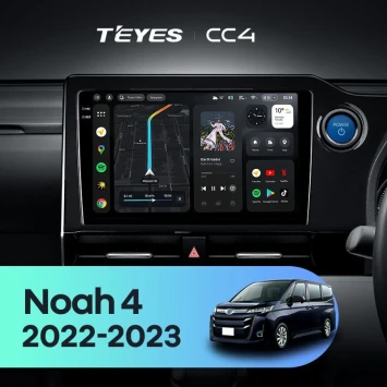 Штатная магнитола Teyes CC4 6/64 Toyota Noah 4 R90 (2022-2023) Правый руль