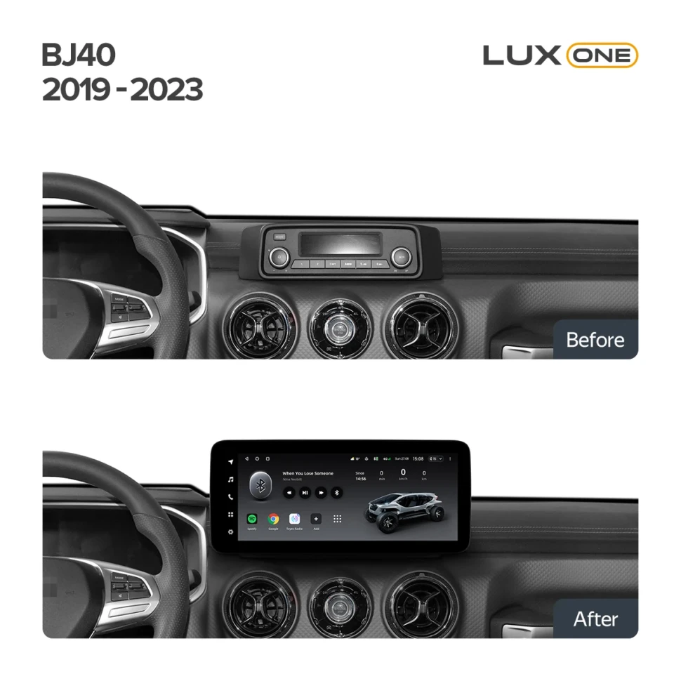Переходная рамка Baic BJ40 (2019-2023) Тип-B (12,3")