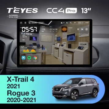 Штатная магнитола Teyes CC4 Pro 8/128 Nissan X-Trail 4 T33 2021 (0din) (13")