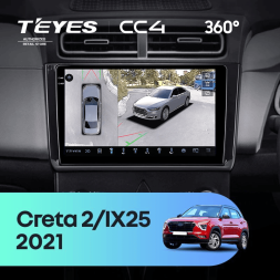 Штатная магнитола Teyes CC4 360 6/64 Hyundai Creta 2 (2021-2022) (глянец) F2