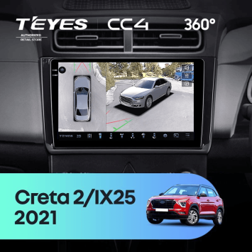 Штатная магнитола Teyes CC4 360 6/64 Hyundai Creta 2 (2021-2022) (глянец) F2
