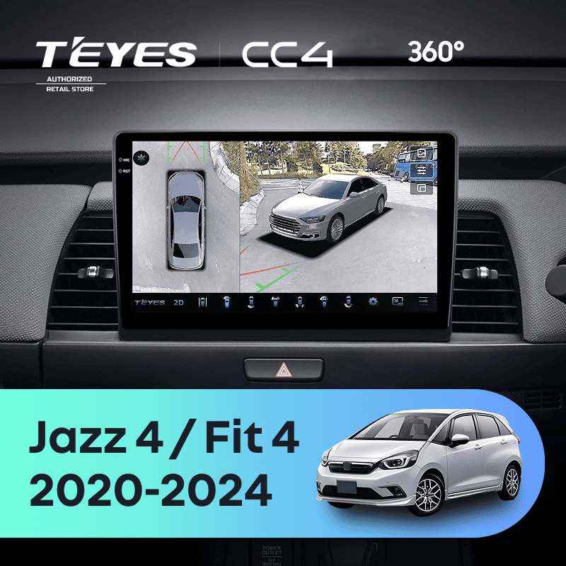 Штатная магнитола Teyes CC4 360 6/64 Honda Jazz 4 (2020-2024) Тип-B Правый руль